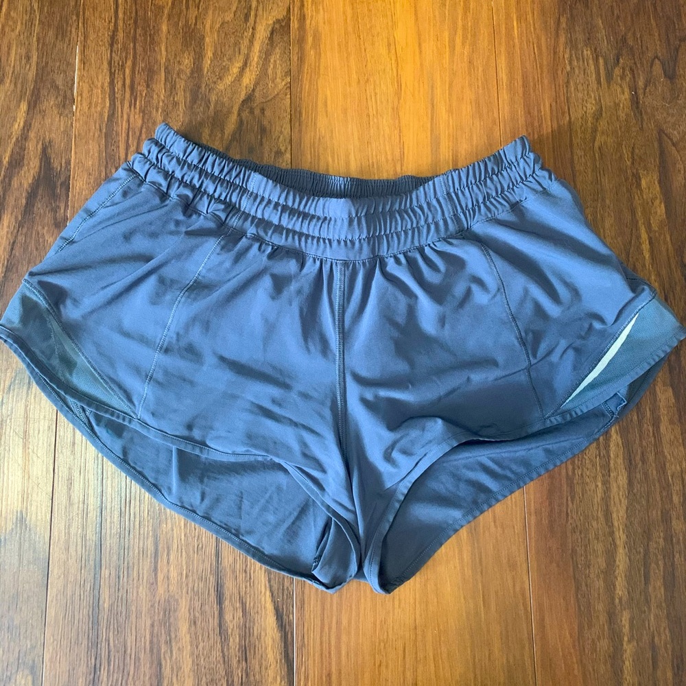 Grey Lululemon Hotty Hot Shorts- Size 8
